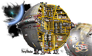 Risszeichnung aus Lemuria Band 1